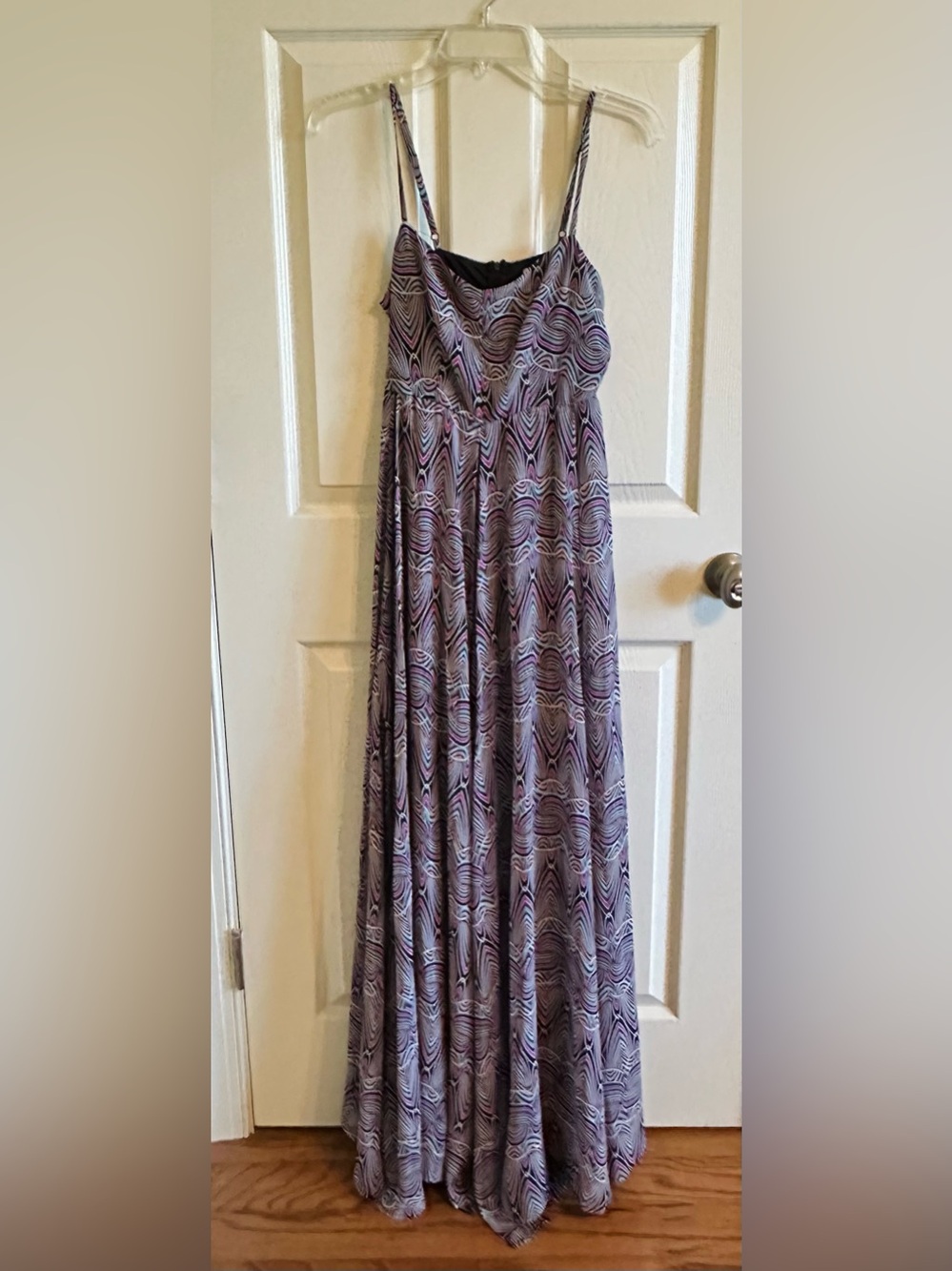 Sans Souci Multicolor Overlay Flowy Maxi Dress, Size Small